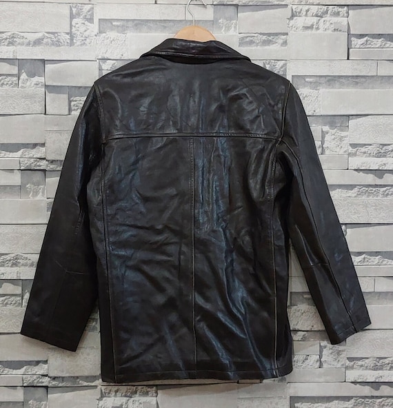 Vintage 90s PEP WEAR Leather jacket Size: XS/ Ant… - image 4