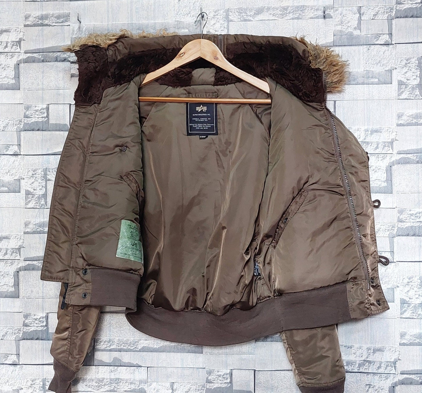 Vintage Alpha Industries Flyers USA Jacket Size: S/ Antique Bomber 