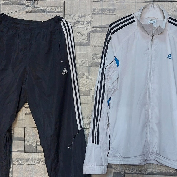 Vintage 90s Adidas Tracksuit Size: M/ Antique Adidas Tracksuit/ Retro Adidas Tracksuit/Vintage Clothing men