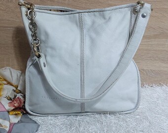 Authentic COCCINELLE Leather Bag - Vintage COCCINELLE Hand Purse/ Luxury Front COCCINELLE shoulder Bag/ Antique Retro Bag/ Gift for her