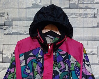 50s styled 80s RETRO tracy Jim Begolo SPORTY Style WINDBREAKER With Snap Buttons Size Small Etsy Ireland