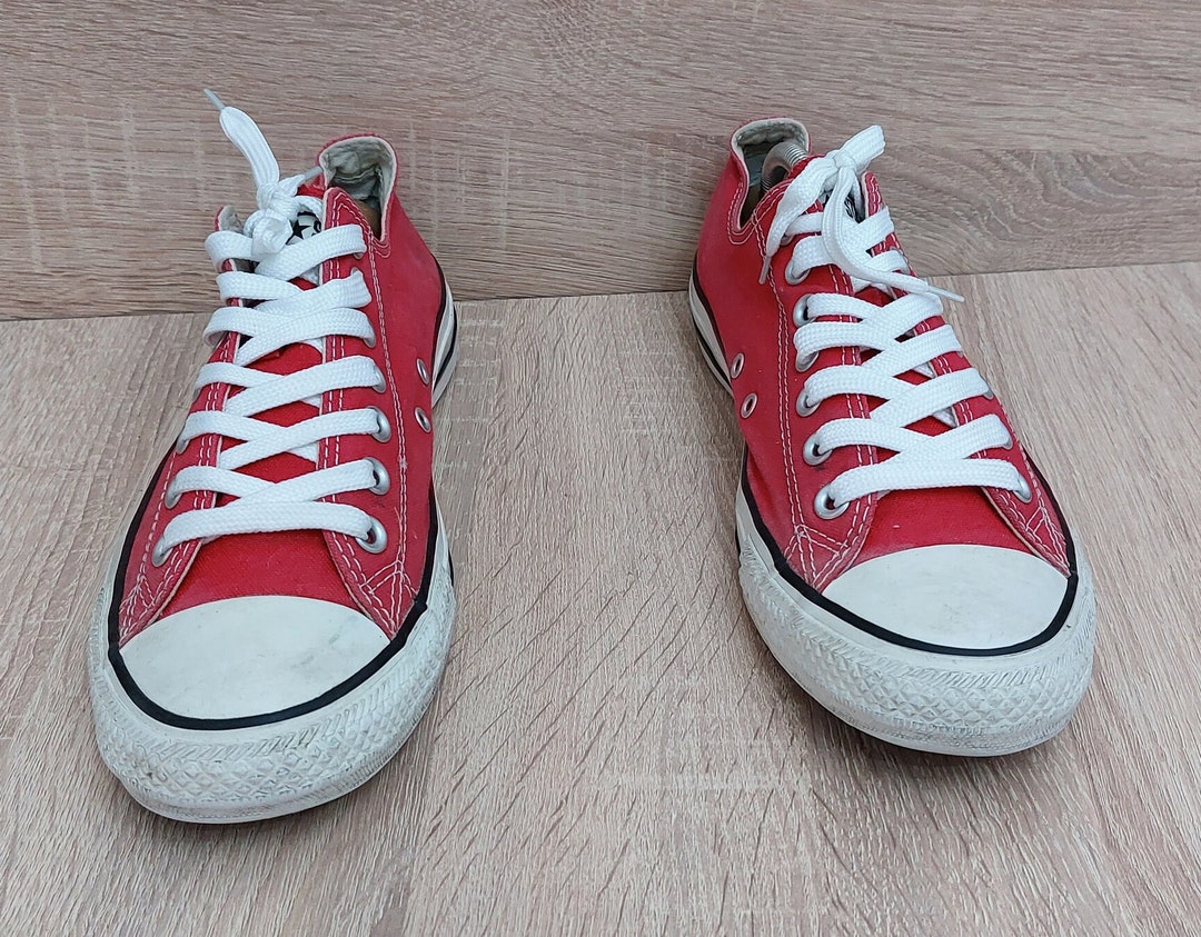 Antique All star Converse Canvas Sneakers Size US 10.5 Women 8.5 UK 42 EUR Authentic Converse All star Vintage Chuck Taylor Sneakers Etsy