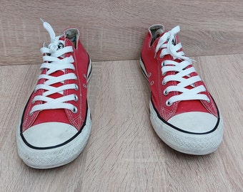 Antique All-Star Converse canvas sneakers Size: US 10.5 Women/ 8.5 UK/ 42 EUR/ Authentic Converse All-Star/ Vintage Chuck Taylor Sneakers