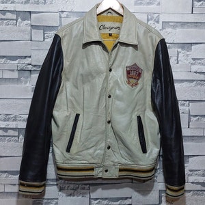 CHEVIGNON Short Jacket 80s. Lamb Leather/ Cotton Cropped CHEVIGNON Short Jacket 80s. Lamb Leather/ Cotton Cropped