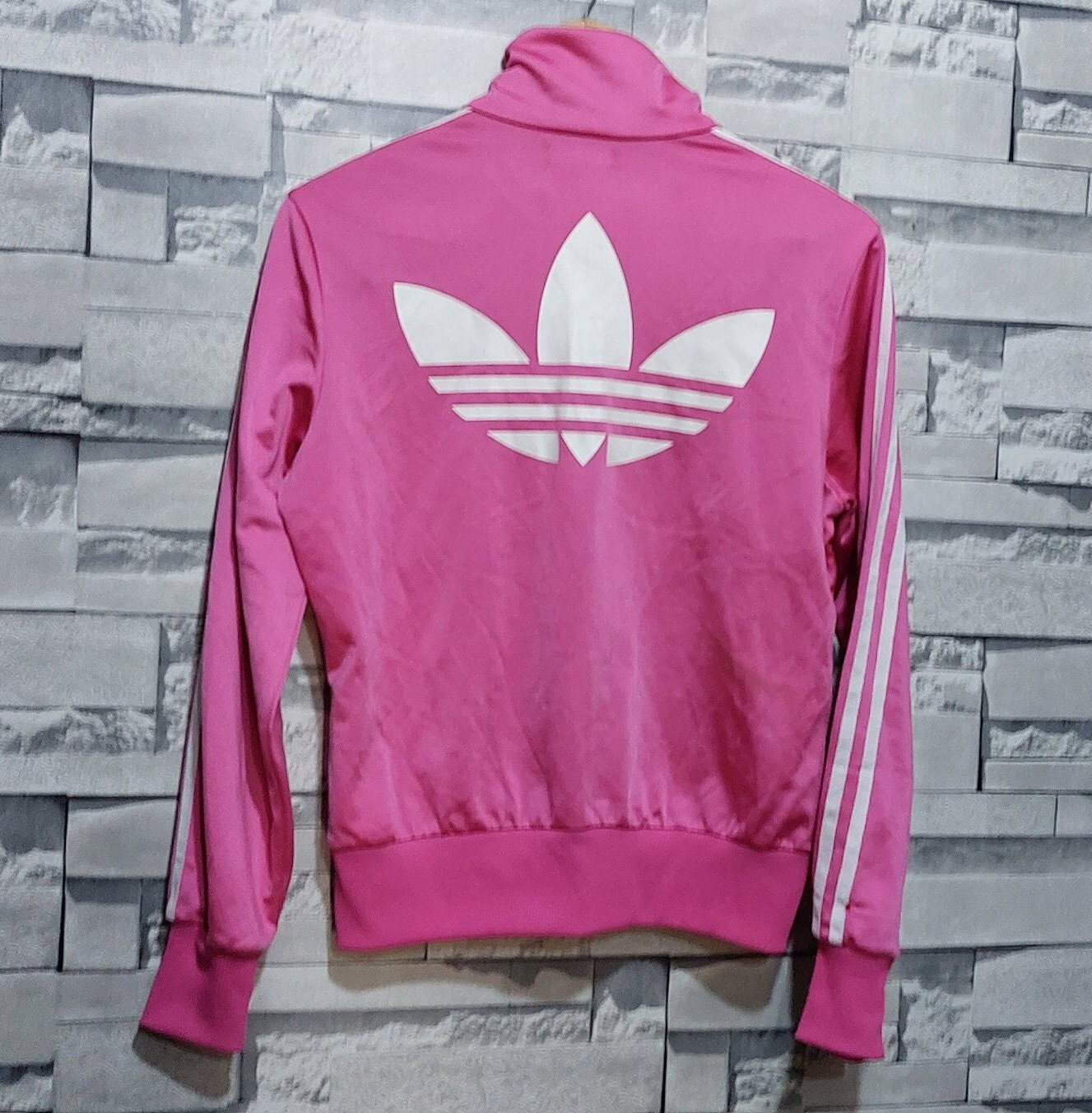 Hot pink adidas track jacket cheap