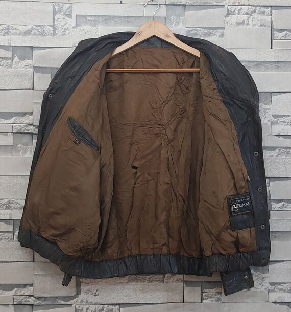 VTG 90s Z ERIMAR Leather Riders jacket Size: L/ A… - image 5