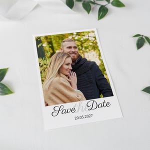 Hochzeit,  Save the Date Karte, Einladungskarte elegant, Hochzeitskarte klassisch, Karte mit Wunschtext, individuell bedruckt | H7002