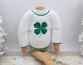 Christmas Elf St Patrick's Day Shirt, Elf Sweater, Elf Outfit Clothes, Elf Ideas, Elf Accessories, Elf Activities, Elf Props, Elf Scene