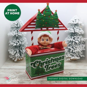 Stand À Imprimer Elfes De Noël, Support Pour Sapin De Noël, Idées Lutins, Accessoires Lutins, Activités Lutins, Accessoires De Lutins, Antiquités De Lutins, Lutin 2023
