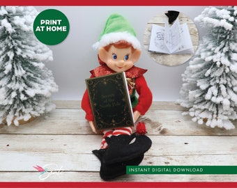 Elf Printable Mini Book, Secrets of the North Pole, Elf Kit, Elf Ideas, Elf Accessories, Elf Activities, Elf Props, Elf Doll Miniatures,