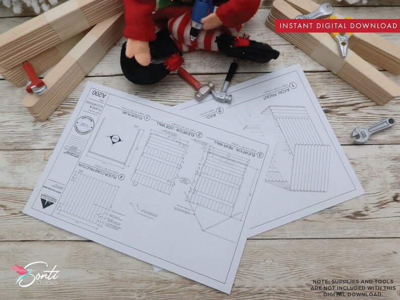 Elf Layout Design Elf Printable Clubhouse Blueprints, Elf Activities, Elf Clubhouse, Elf ...
