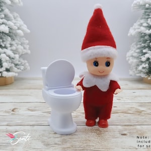Christmas Elf Funny Props, Elf Toddler Potty, Elf Mini Bathroom Toilet, Elf Activities, Elf Ideas, Elf Accessories, Doll Miniatures