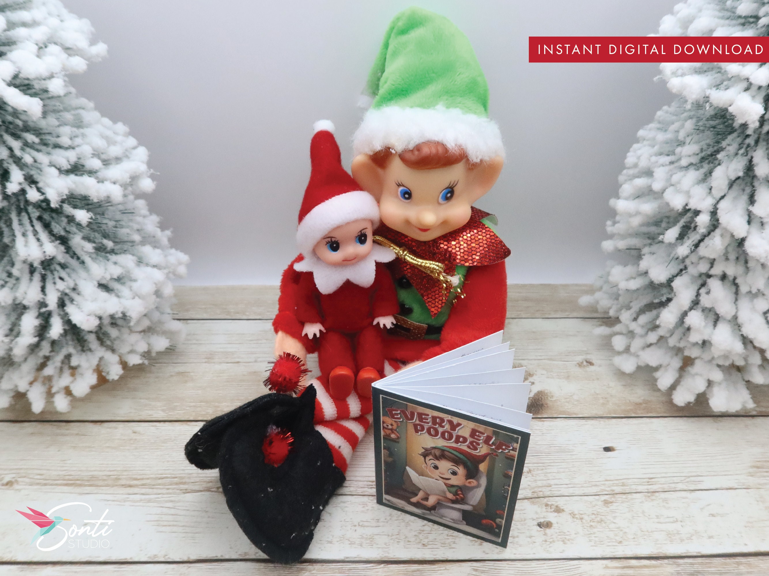 Elf Printable Mini Book, Every Elf Poop, Elf Baby Ideas, Elf Toddler ...