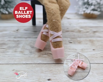 Christmas Elf Ballet Shoes, Elf Shoes, Elf Sneakers, Elf Ideas, Elf Accessories, Elf Activities, Elf Props, Gift for Elf Mom, Elf Miniatures