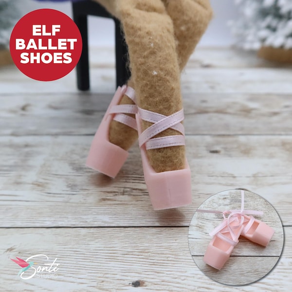 Christmas Elf Ballet Shoes, Elf Shoes, Elf Sneakers, Elf Ideas, Elf Accessories, Elf Activities, Elf Props, Gift for Elf Mom, Elf Miniatures