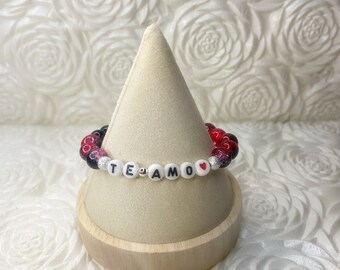 Te Amo Bracelet | Valentine Bracelet | Stretch Bracelet