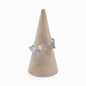Butterfly Ring | Stainless Steel | Adjustable | Silver Ring