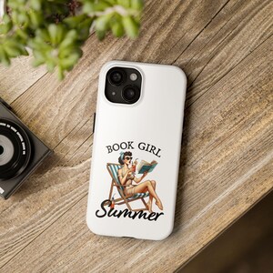 Capa de celular com estilo de livro para o verão | Capa de telefone para bibliófilos | Linda capa de celular de verão para presentear leitores