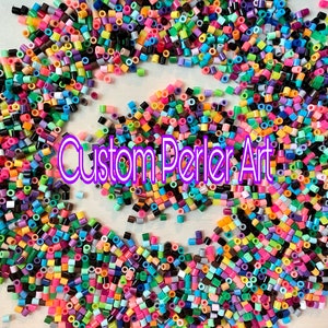 Keychain Custom Perler Bead Art