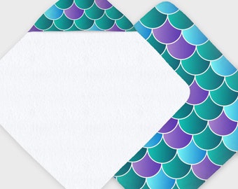 Mermaid Scales Hooded Baby Towel