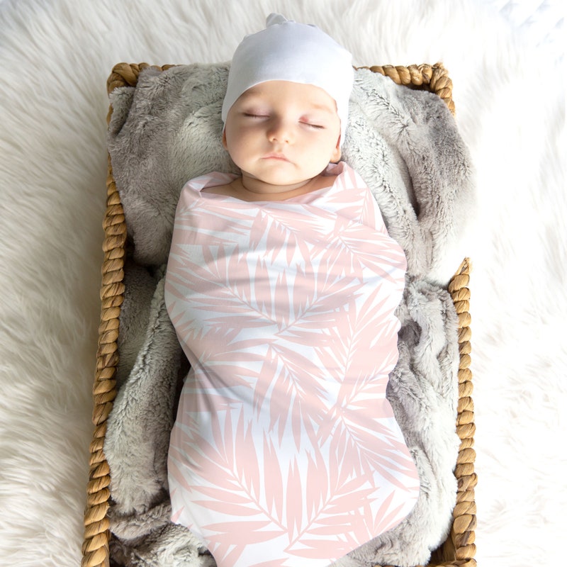 Newborn Baby Swaddle Light Pink Blanket Coral Fleece for Winter
