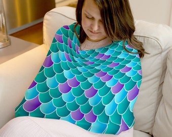 Mermaid Scales Multipurpose Baby Nursing Cover