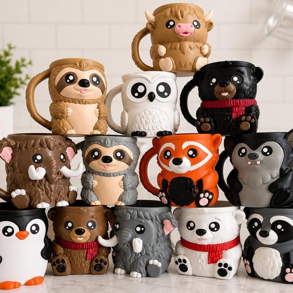 Animal Ice Cream Pint Holder – 16 oz Freezer Buddy Gift