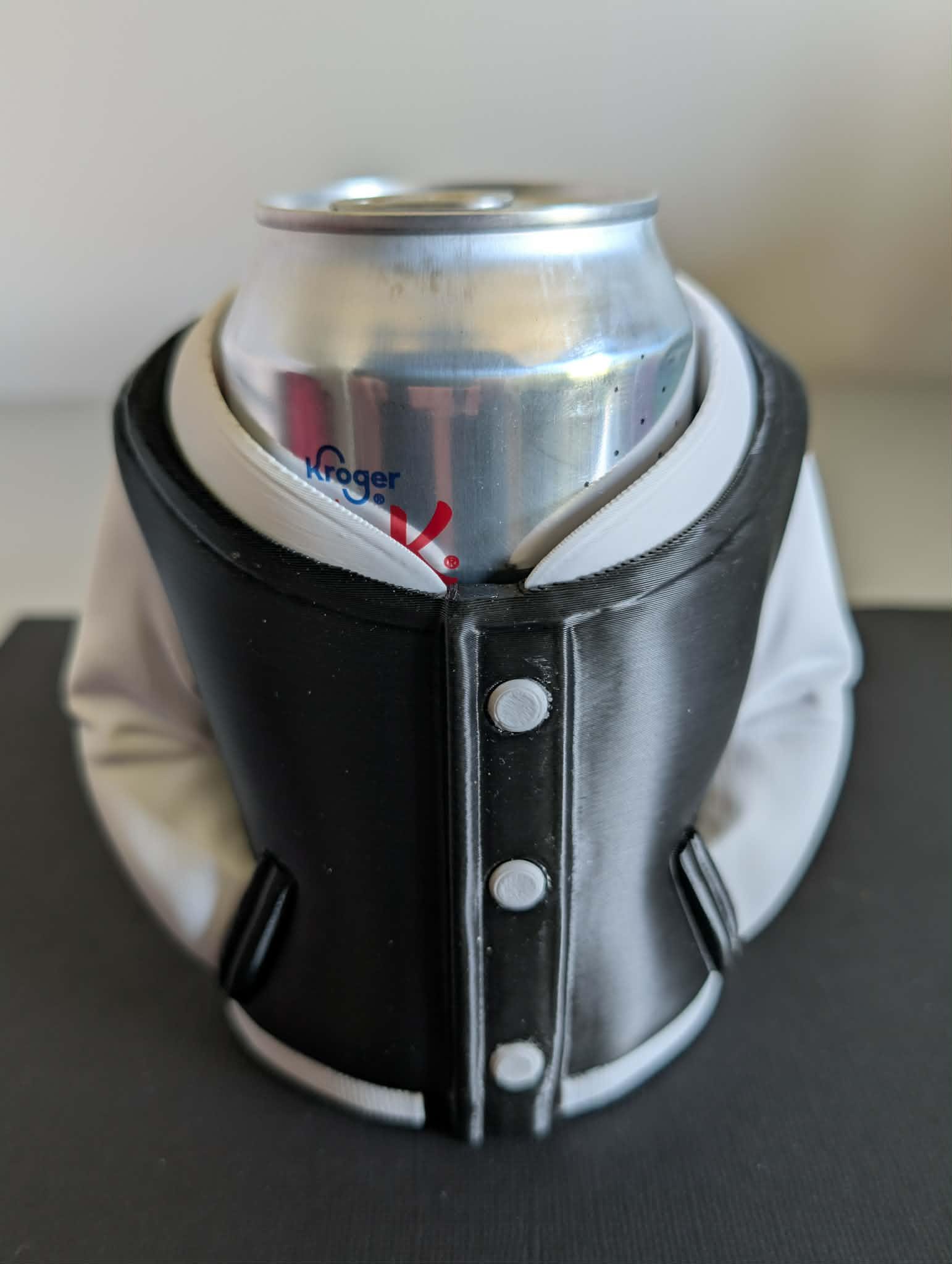 Can Koozie Jacket Holder – Hoodie Puffer Robe Letterman Drink Sleeve - Etsy
