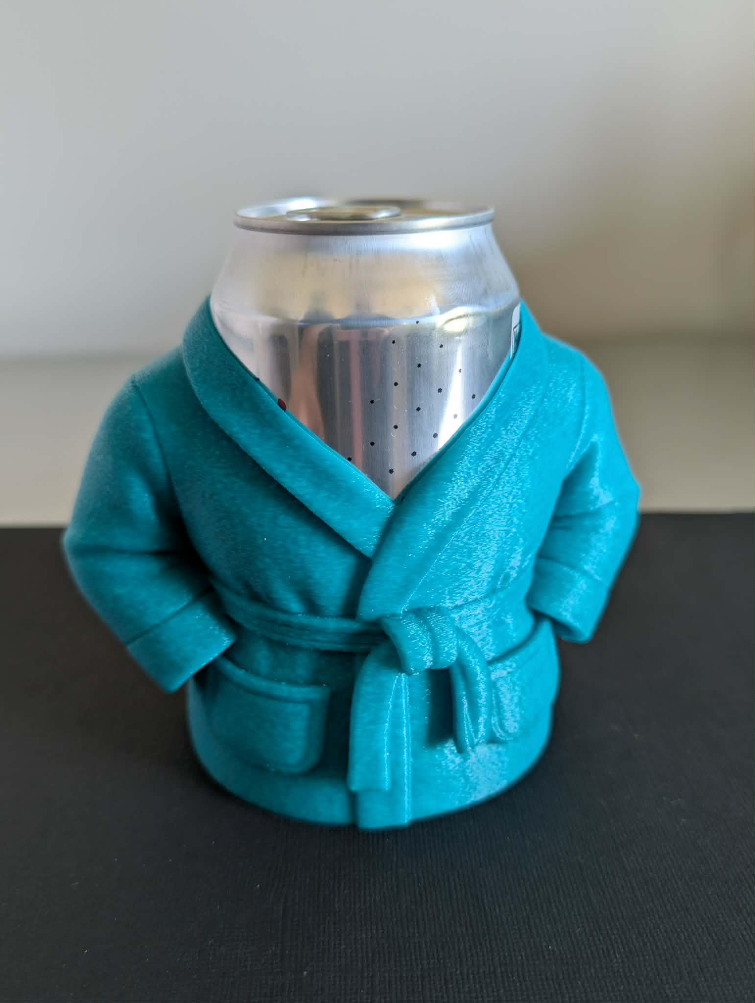 Can Koozie Jacket Holder – Hoodie Puffer Robe Letterman Drink Sleeve - Etsy