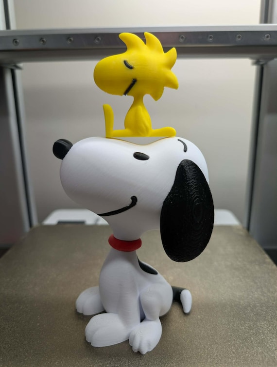 Snoopy & Woodstock Figures | 3D Printed Cartoon-Inspired Decor | Choose Single or Set