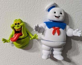 Ghost Busters-Inspired 3D Printed Magnets – Articulated, Poseable Fridge & Desk Figures