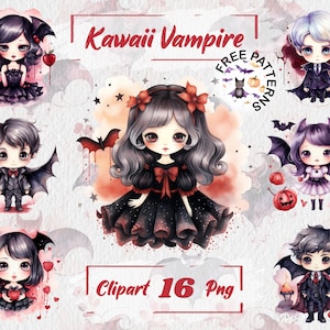 Watercolor Cute Vampire Clipart Halloween Vampire Clipart Cute Halloween PNG Transparent Halloween Clipart Free Commercial Use Scrapbook 468