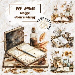 Aquarel beige planner minnaar clipart planner clip art planner meisje PNG bundel gezellige planning rustiek commercieel gebruik digitale stickers 1264