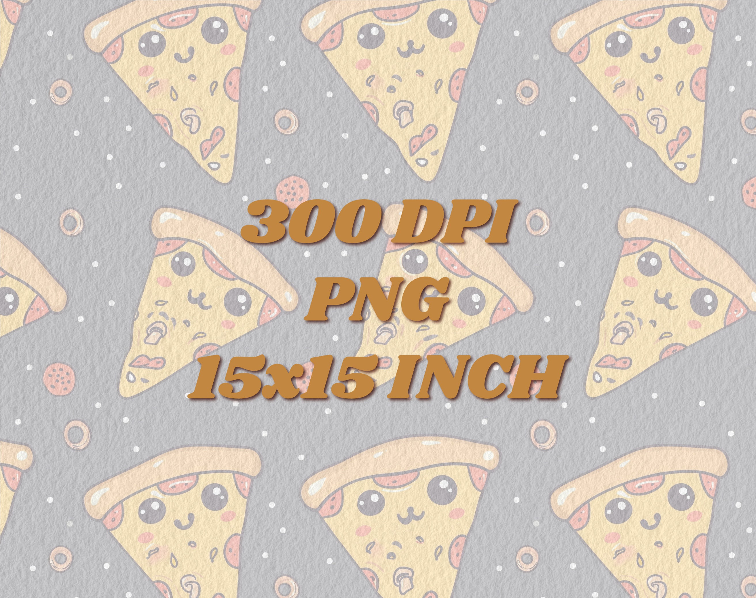 Cute Kawaii Pizza Clipart, Cute Pizza PNG Digital Download, Pizza ...