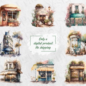 French Café Watercolor Clipart Cozy Café Bundle PNG Café - Etsy Australia