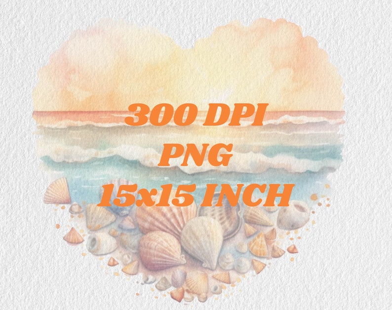 Watercolor Beach Clipart Summer PNG Bundle Beach Clip Art - Etsy