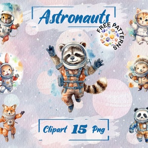 Astronaut Cat Space Digital Art Print