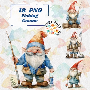 Clipart nain de pêche PNG, fond Transparent, graphiques amusants de nain, art en plein air, téléchargement numérique 1388