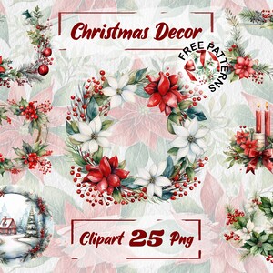 Kerstdecor clipart, aquarel kerstversiering, transparante kerst clipart, vrolijk kerstfeest, gratis commercieel gebruik, kaart maken 540