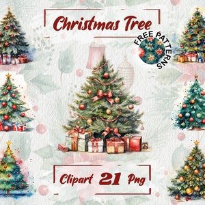 Kerstboom clipart, aquarel kerst PNG, gezellige clipart, transparante kerst, winter PNG, gratis commercieel gebruik, kaart maken 503