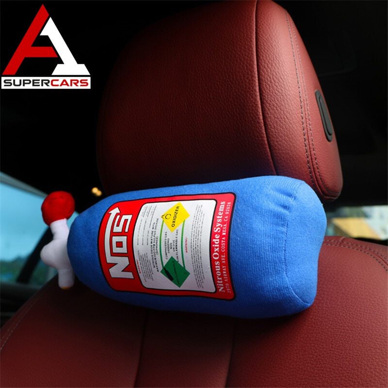 NOS Nitrous Oxide Bottle Pillow Plush Toy Turbo JDM Cushion, 45 OFF