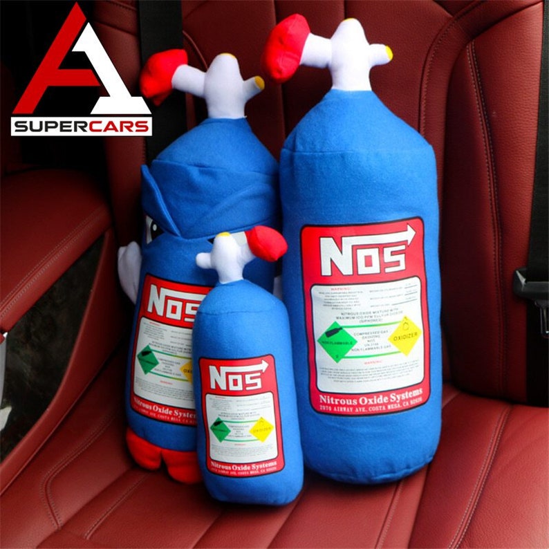 NOS Nitrous Oxide Bottle Plush Pillow Turbo JDM Cushion Etsy