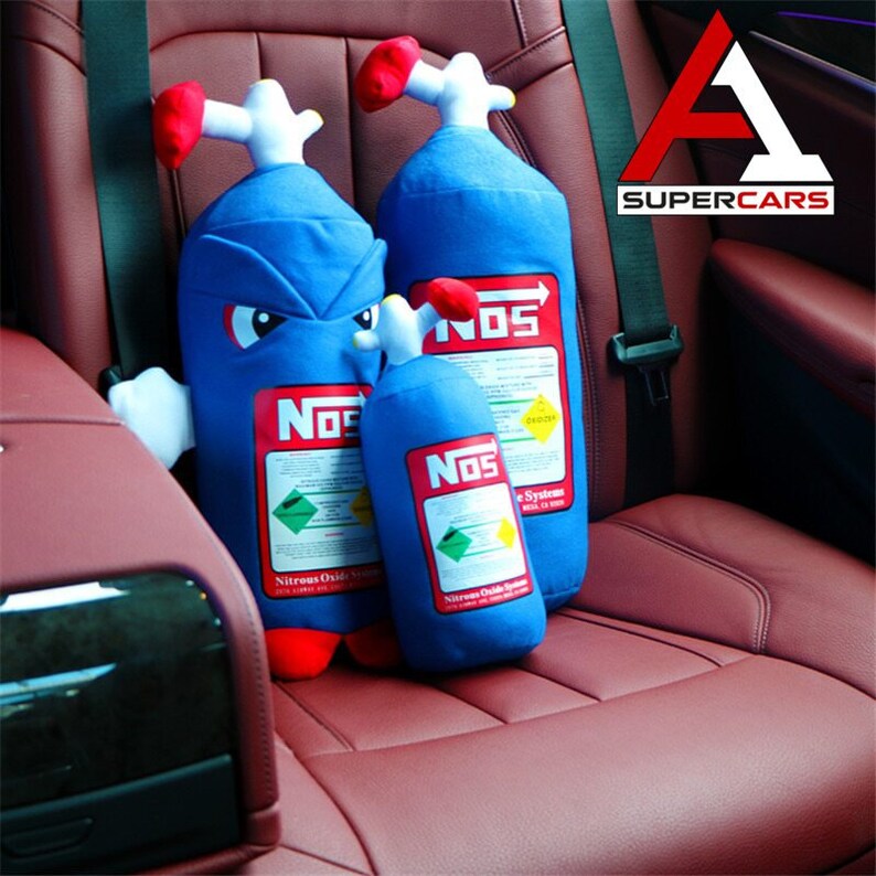 NOS Nitrous Oxide Bottle Plush Pillow Turbo JDM Cushion Etsy