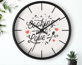 Kitchen Wall Clock, Clocks for Wall, Oversized Wall Clock, Farmhouse Wall Clock, Unique Wall Clock, Modern Wall Clock, Kitchen Clock, Wooden