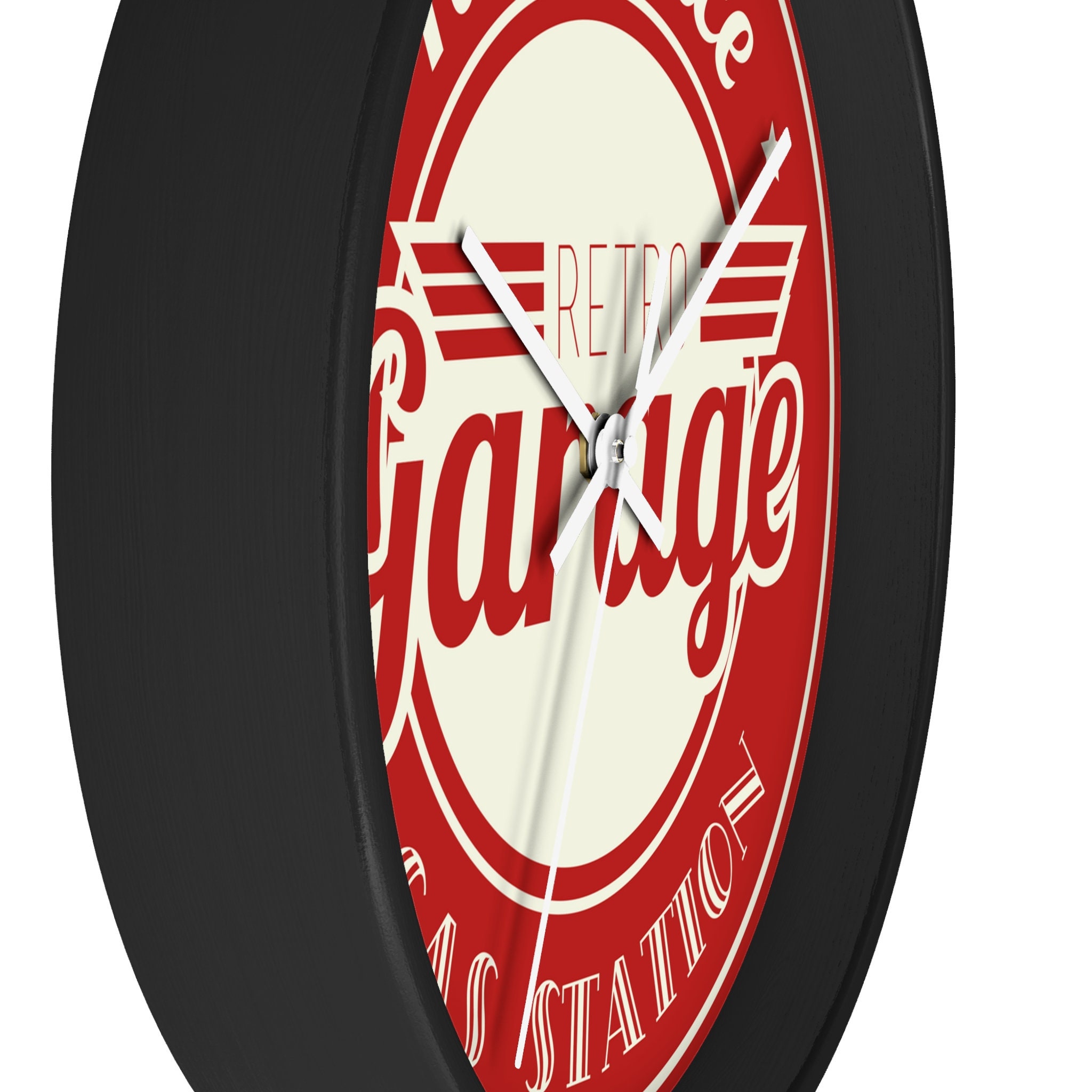 Old School Garage Wall Clock, Vintage Style Garage Décor Clock