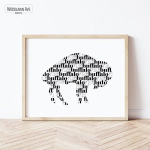 Repeating Buffalo 716, Buffalo Poster, Buffalo 716 Poster, Buffalo NY, 716, Wall Decor