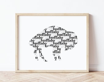 Buffalo Poster: Repeating Buffalo 716