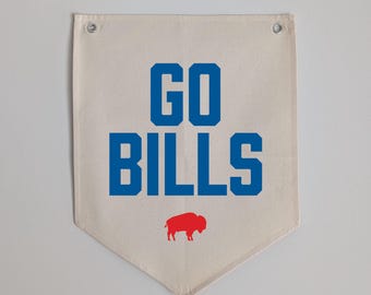 Buffalo Bills Canvas Banner: Go Bills, Pennant