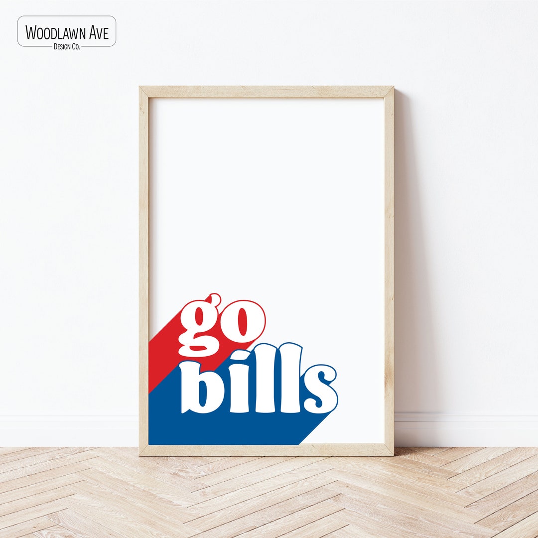 Buffalo Bills Poster: Shadow Style, Go Bills - Etsy