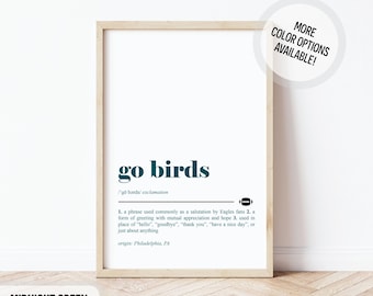 Philadelphia Eagles Poster: Go Birds Definition